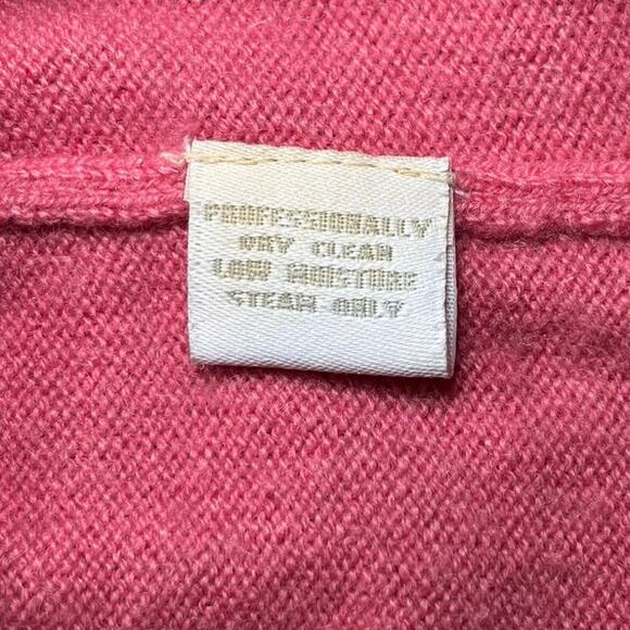 Charter Club 2-Ply 100% Cashmere Salmon Pink Size Medium - Picture 5 of 5